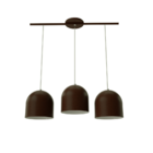 Pendente Jojo 3xe27 1xe27 Marrom-or248|orluce